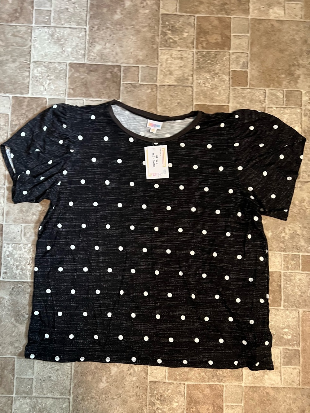 NWT 3X LuLaRoe Olive Tulip Sleeve Top
